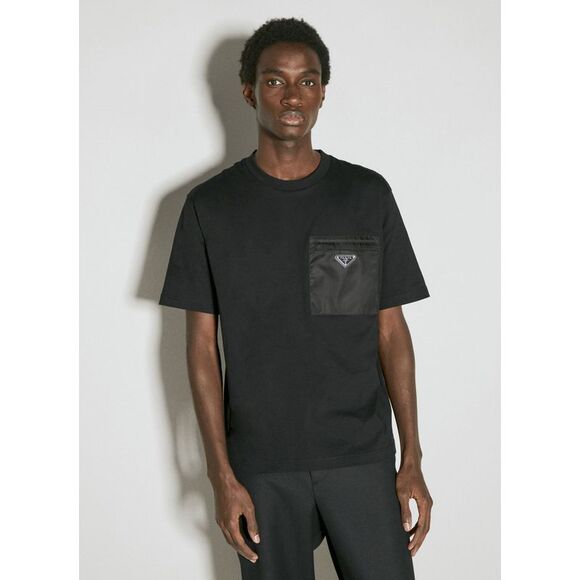Prada Men Re-Nylon Pocket Jersey T-Shirt